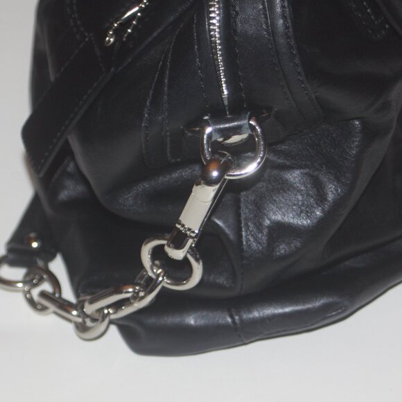 ❤️SOLD Coach 15339 Kristin Black Leather Satchel Top Handle Handbag Purse - Picture 7 of 9